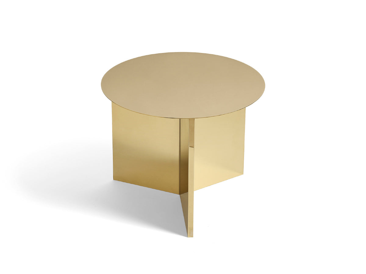 HAY Slit Table Round - Brass