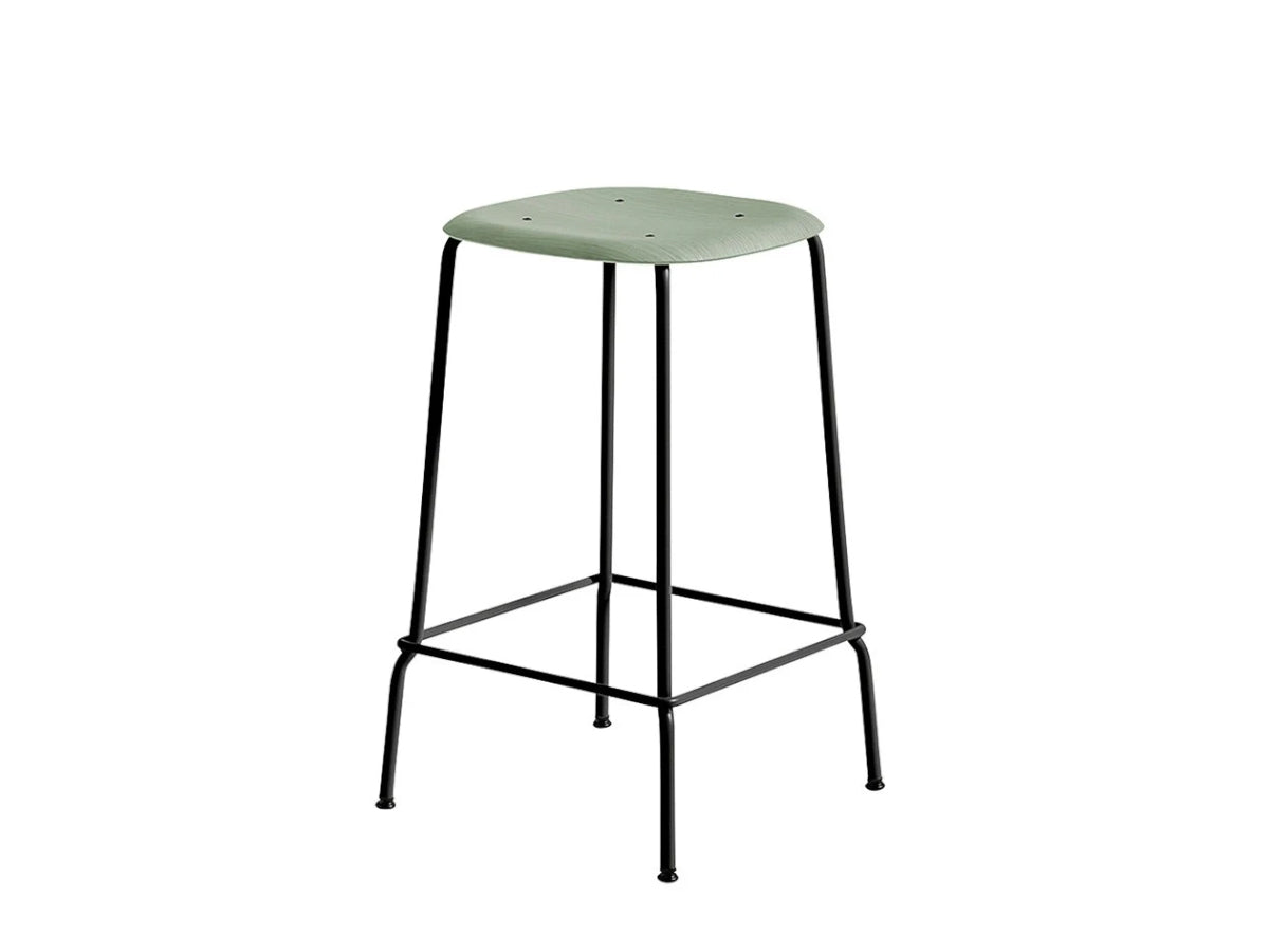 Hay Soft Edge 80 Stool (Black Legs)