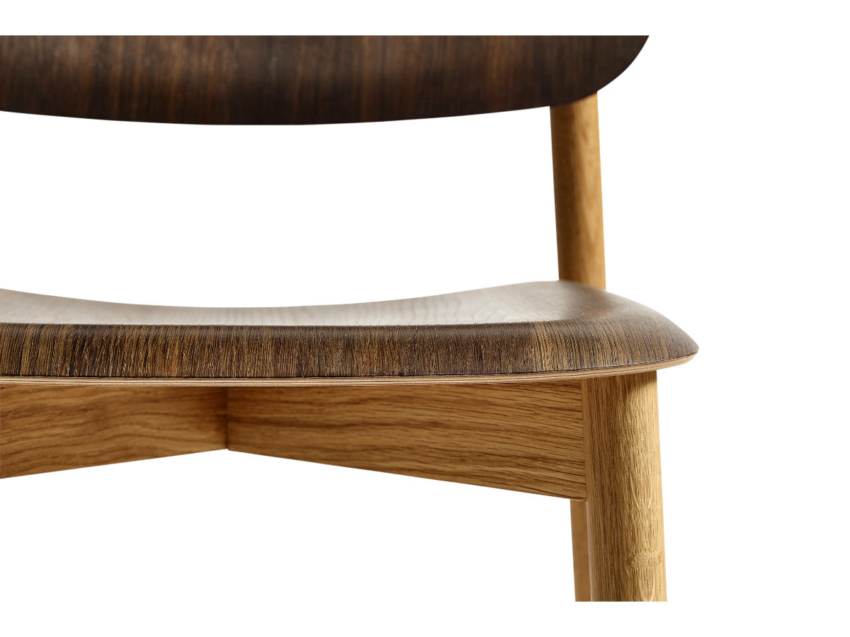 Hay Soft Edge 60 Chair Wood Frame - Smoked Oak Detail