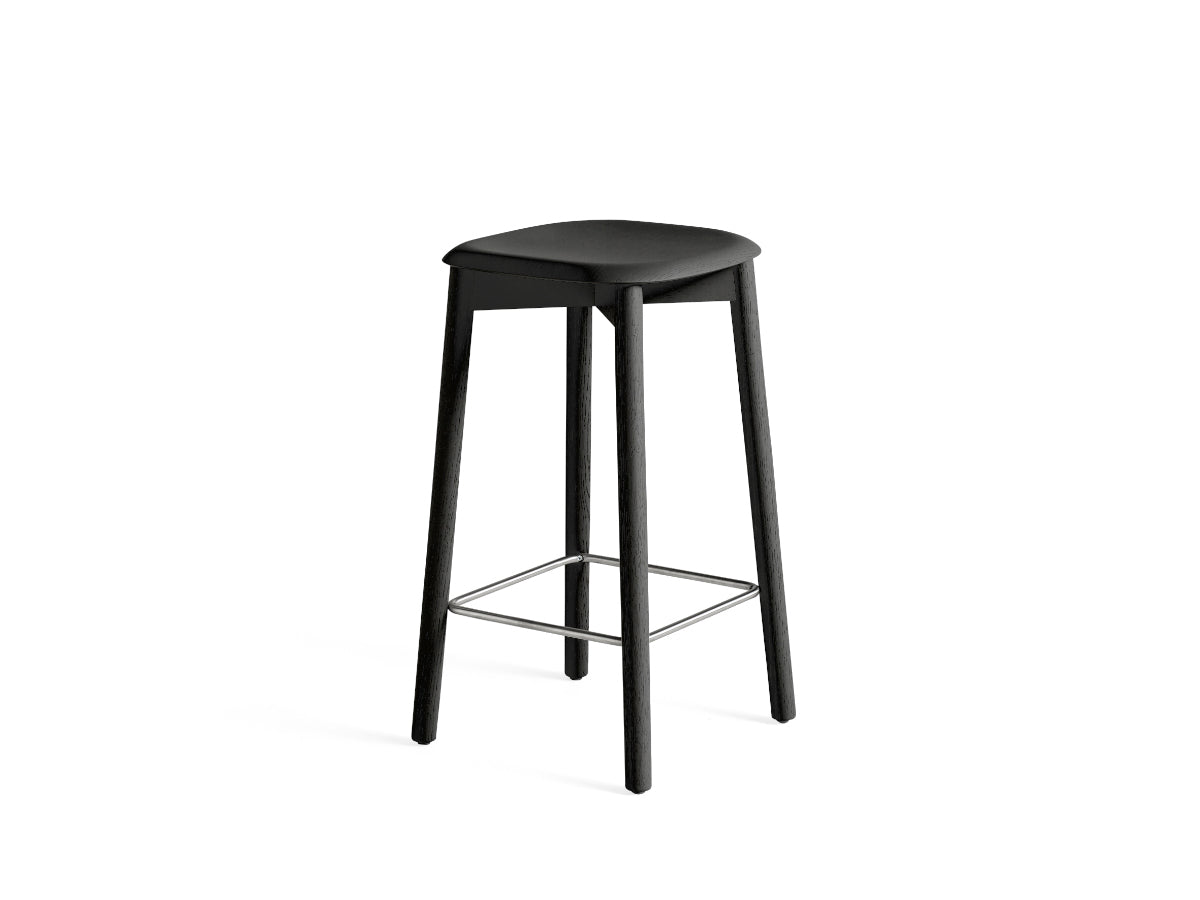 Hay Soft Edge 82 Stool, Low, Soft Black