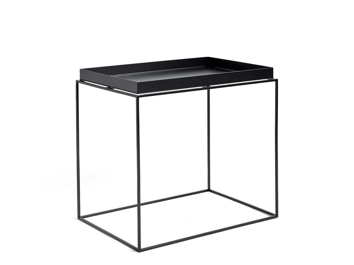 Hay Tray Table, Long Rectangular, Black