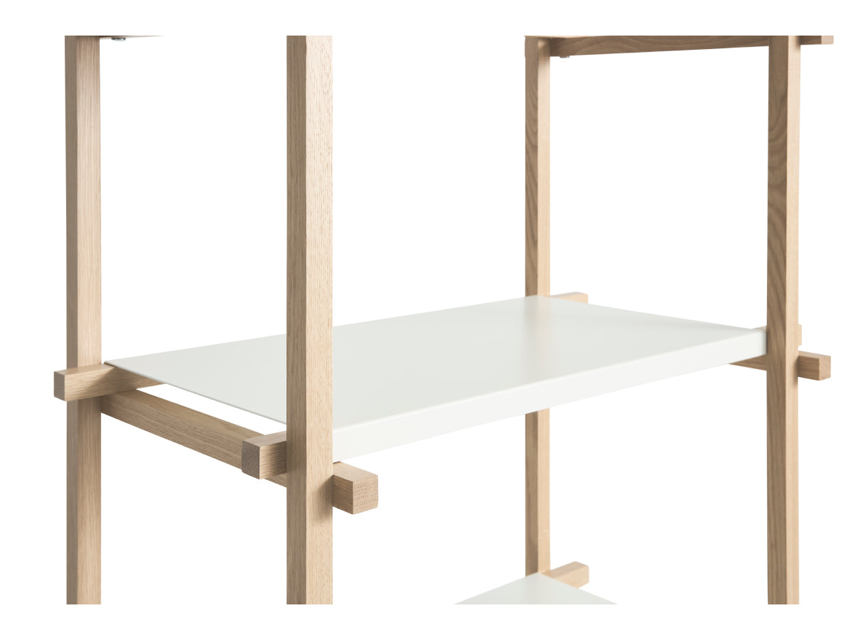 Hay Woody Storage, Almond White Shelves, Detail 1