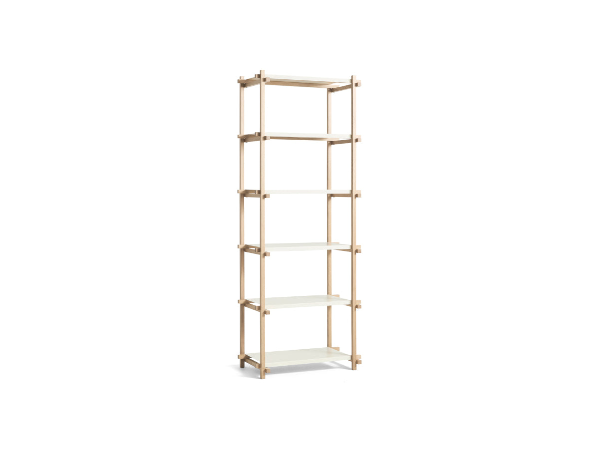 Hay Woody Storage, Almond White Shelves, High