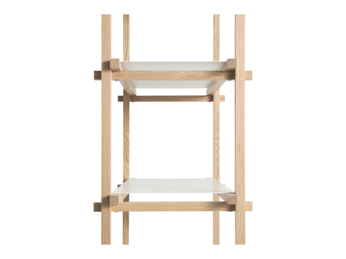 Hay Woody Storage, Almond White Shelves - Detail