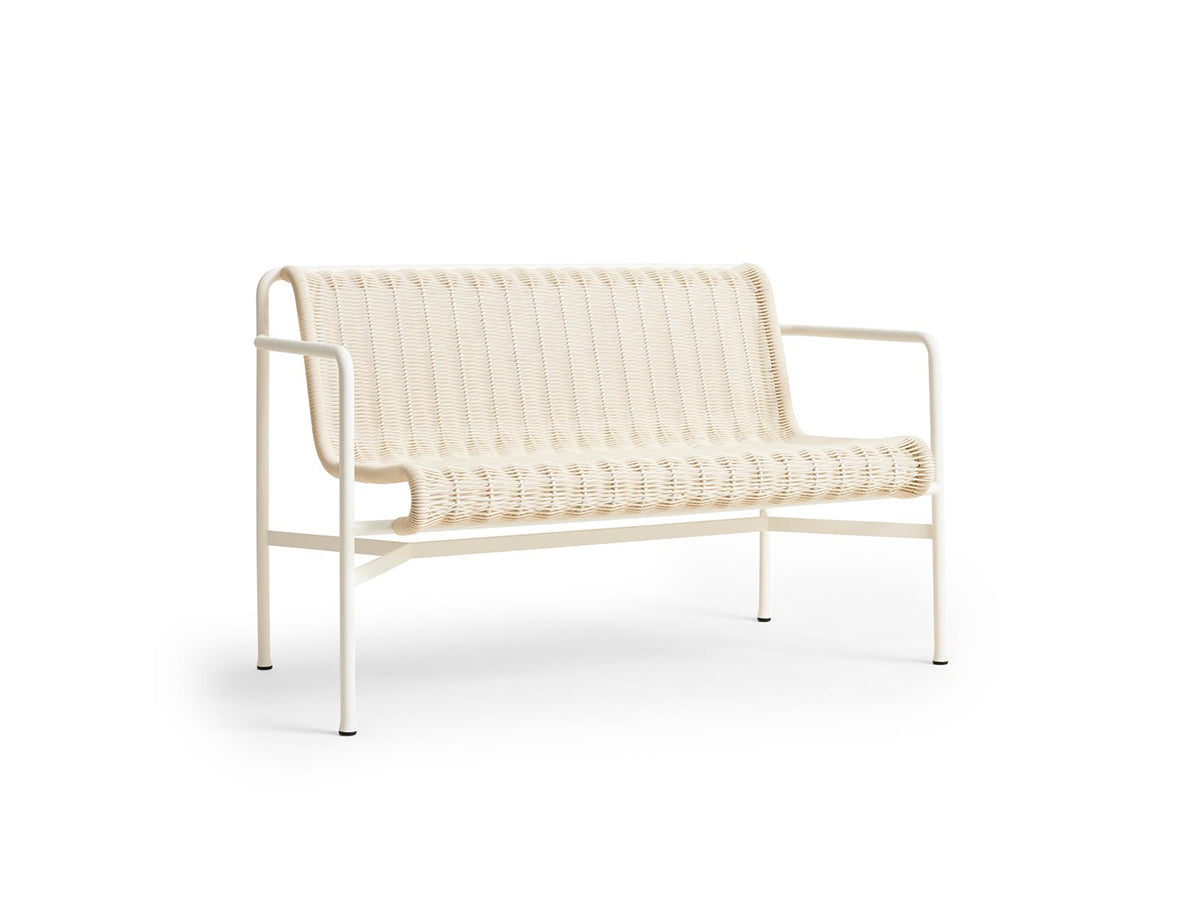Hay Palissade Cord Dining Bench with Arms