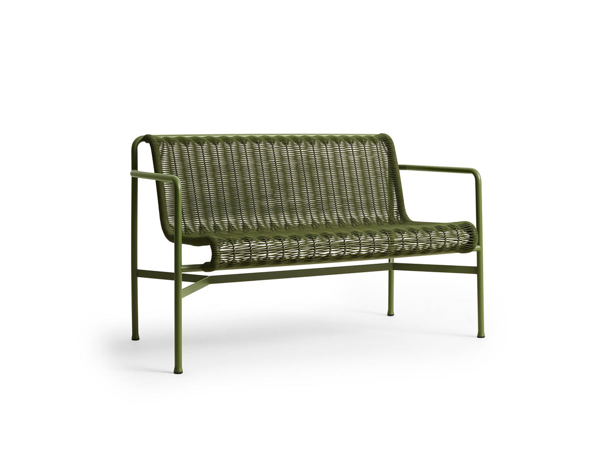 Hay Palissade Cord Dining Bench with Arms