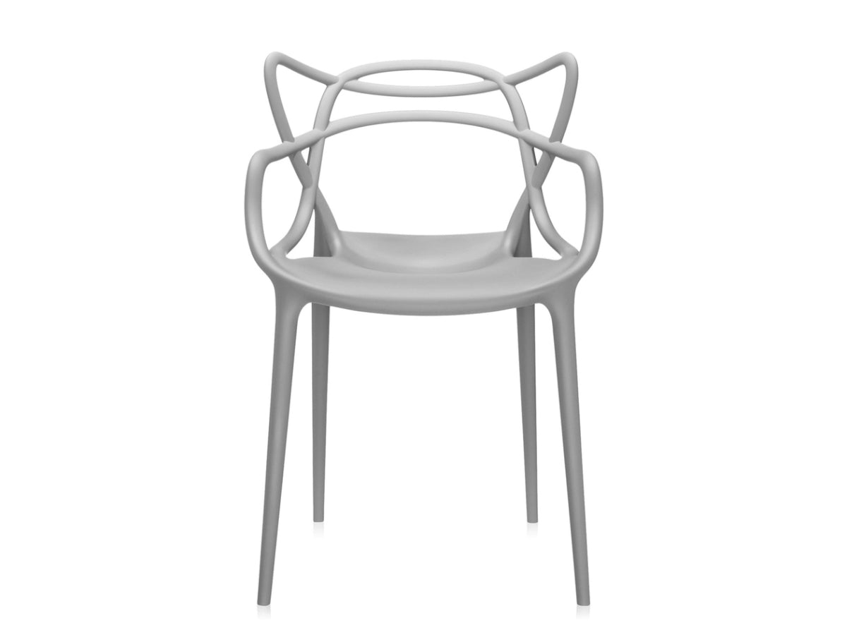 Kartell Masters Grey chair with a modern design on a white background