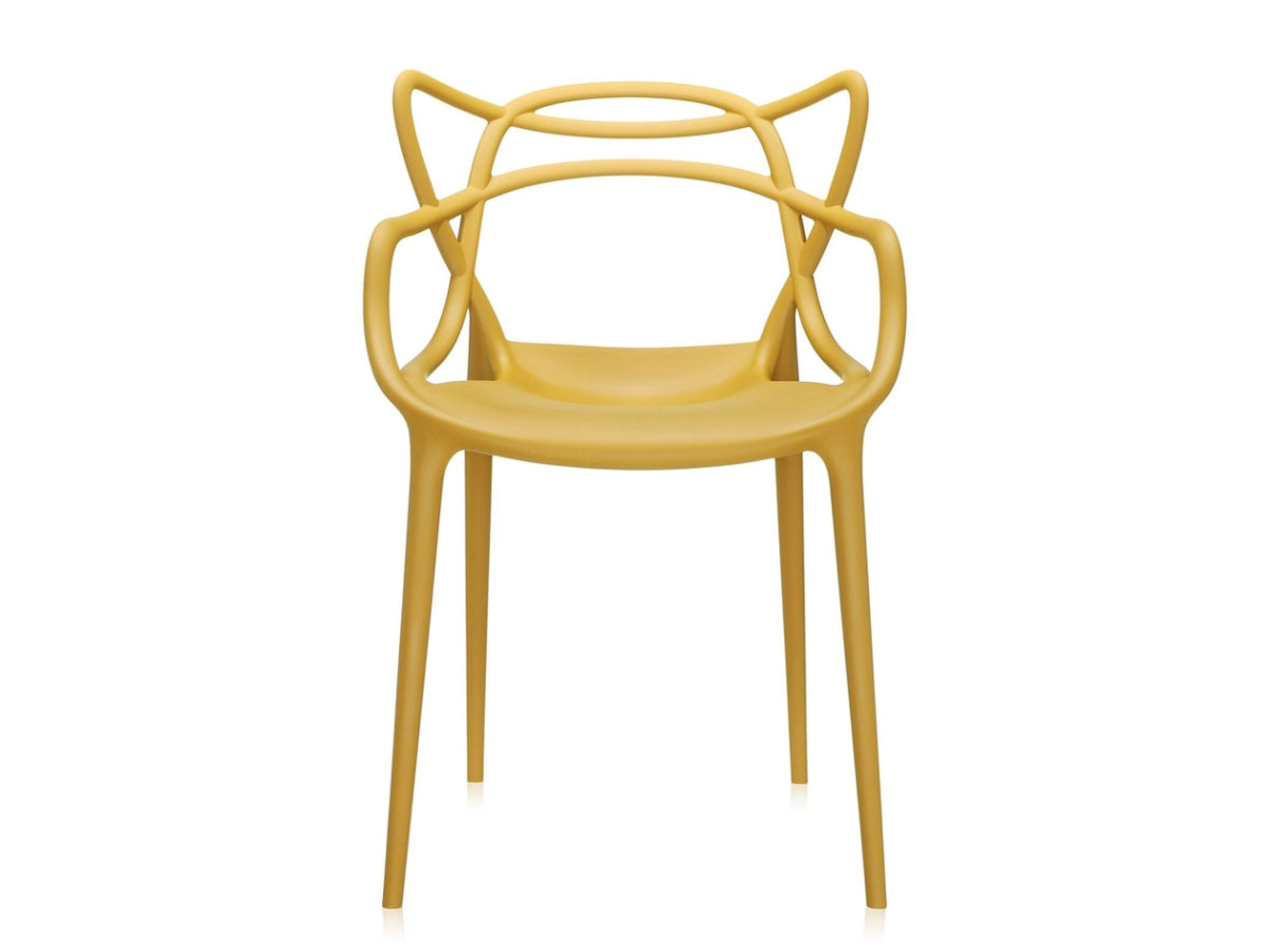 Kartell Masters Mustard chair designed by Philippe Starck ith a modern design on a white background