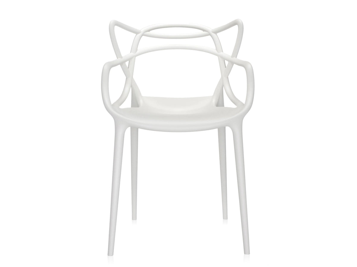 Kartell Masters White chair with a modern design on a white background