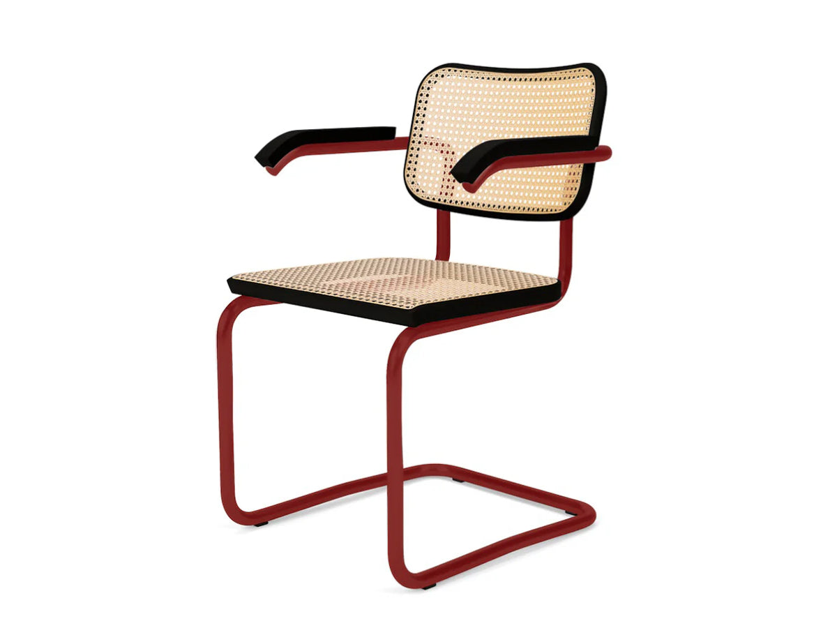 Knoll Cesca Dining Chair with Arms - Matte Frame Bauhaus