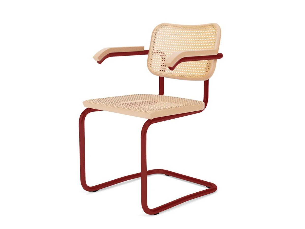 Knoll Cesca Dining Chair with Arms - Matte Frame Bauhaus