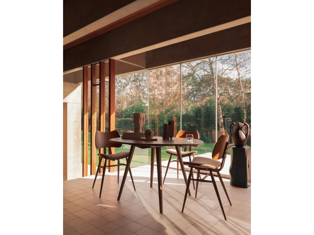 L.Ercolani Butterfly Dining Chair Upholstered Seat