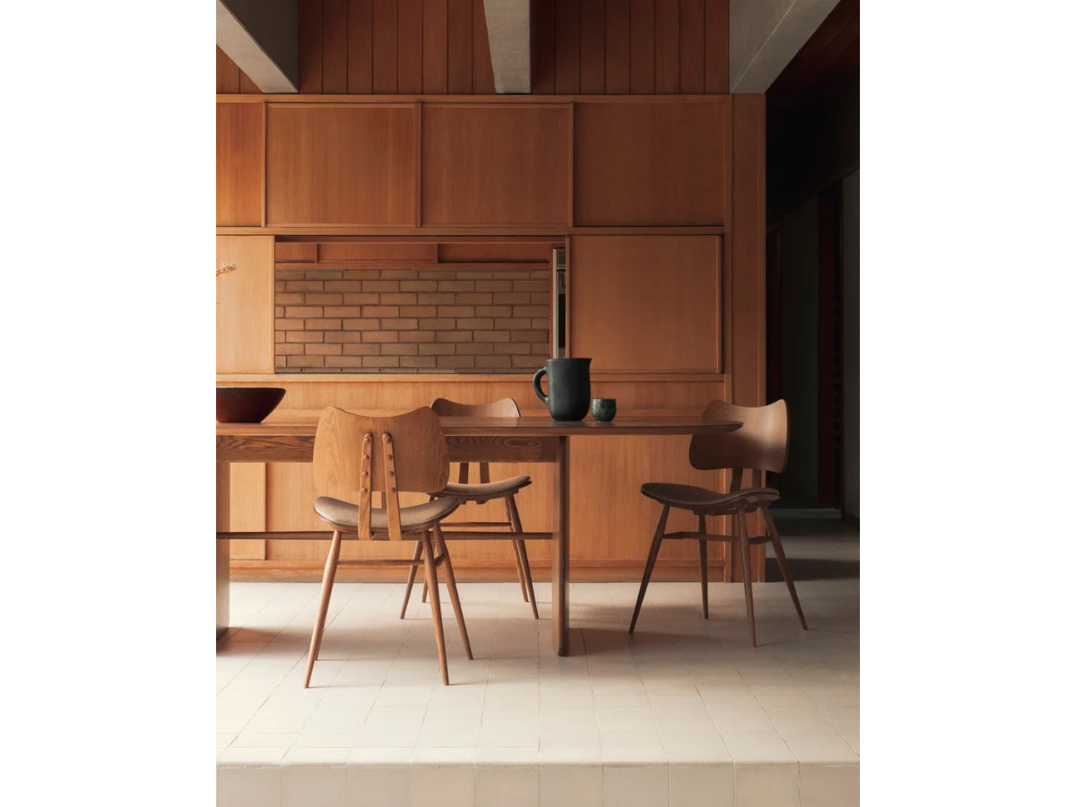L.Ercolani Butterfly Dining Chair Upholstered Seat