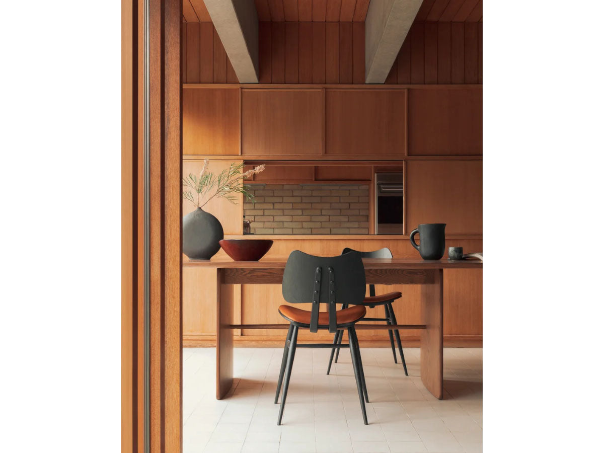 L.Ercolani Butterfly Dining Chair Upholstered Seat