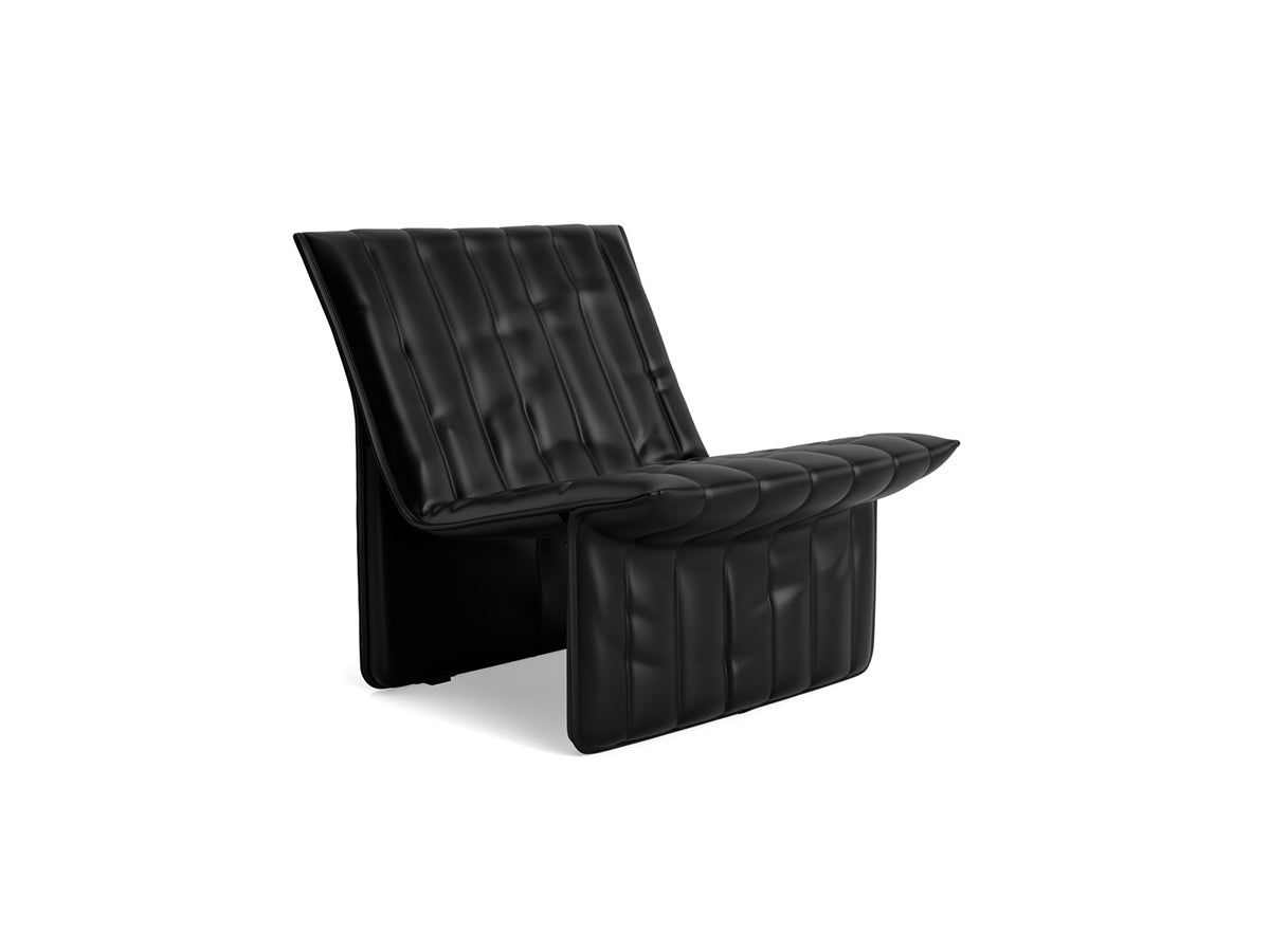 Normann Copenhagen Limit Armchair | Ultra Leather Black | Side Profile