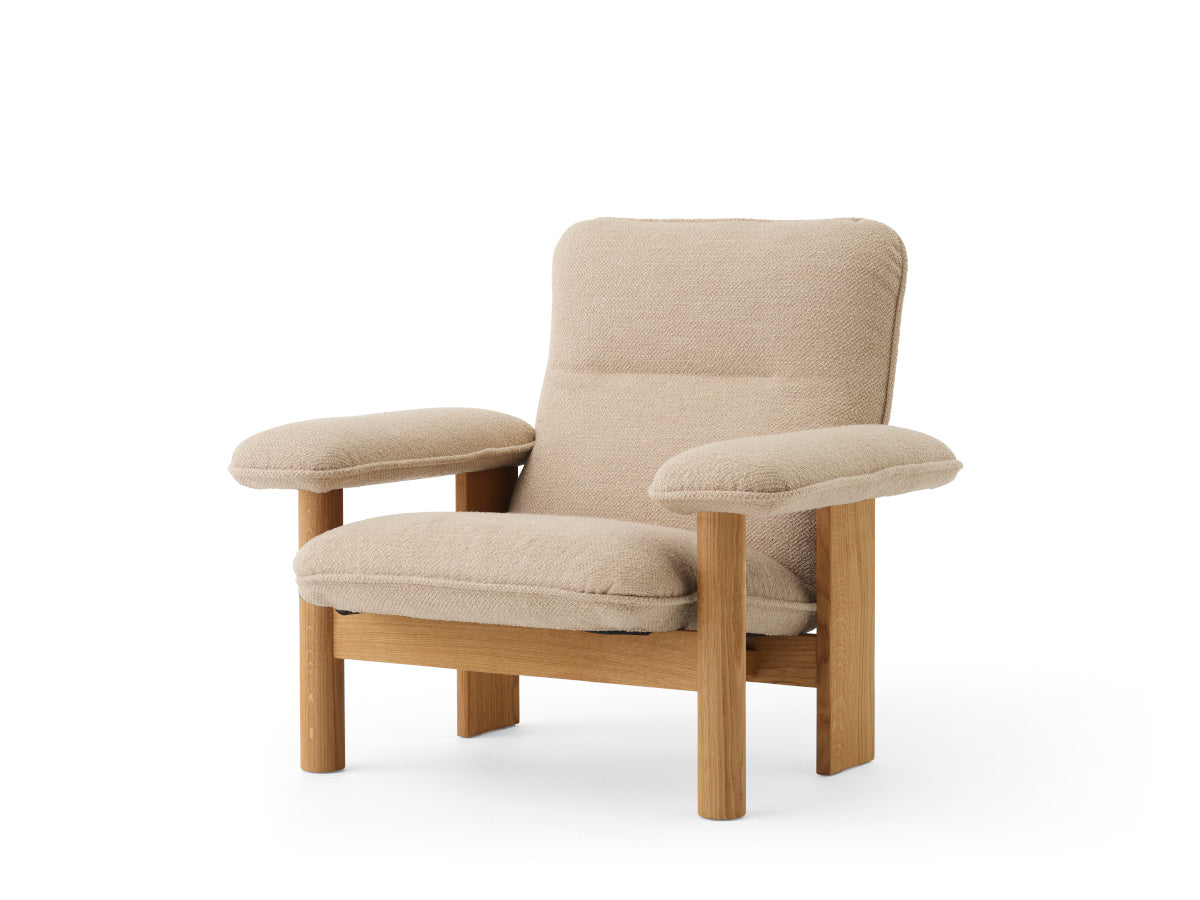 Audo Copenhagen Brasilia Lounge Chair & Ottoman Oak