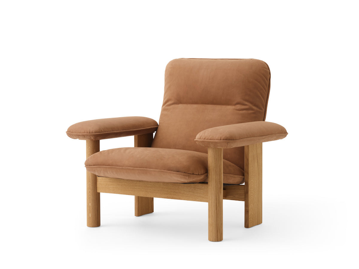 Audo Copenhagen Brasilia Lounge Chair &amp; Ottoman Oak