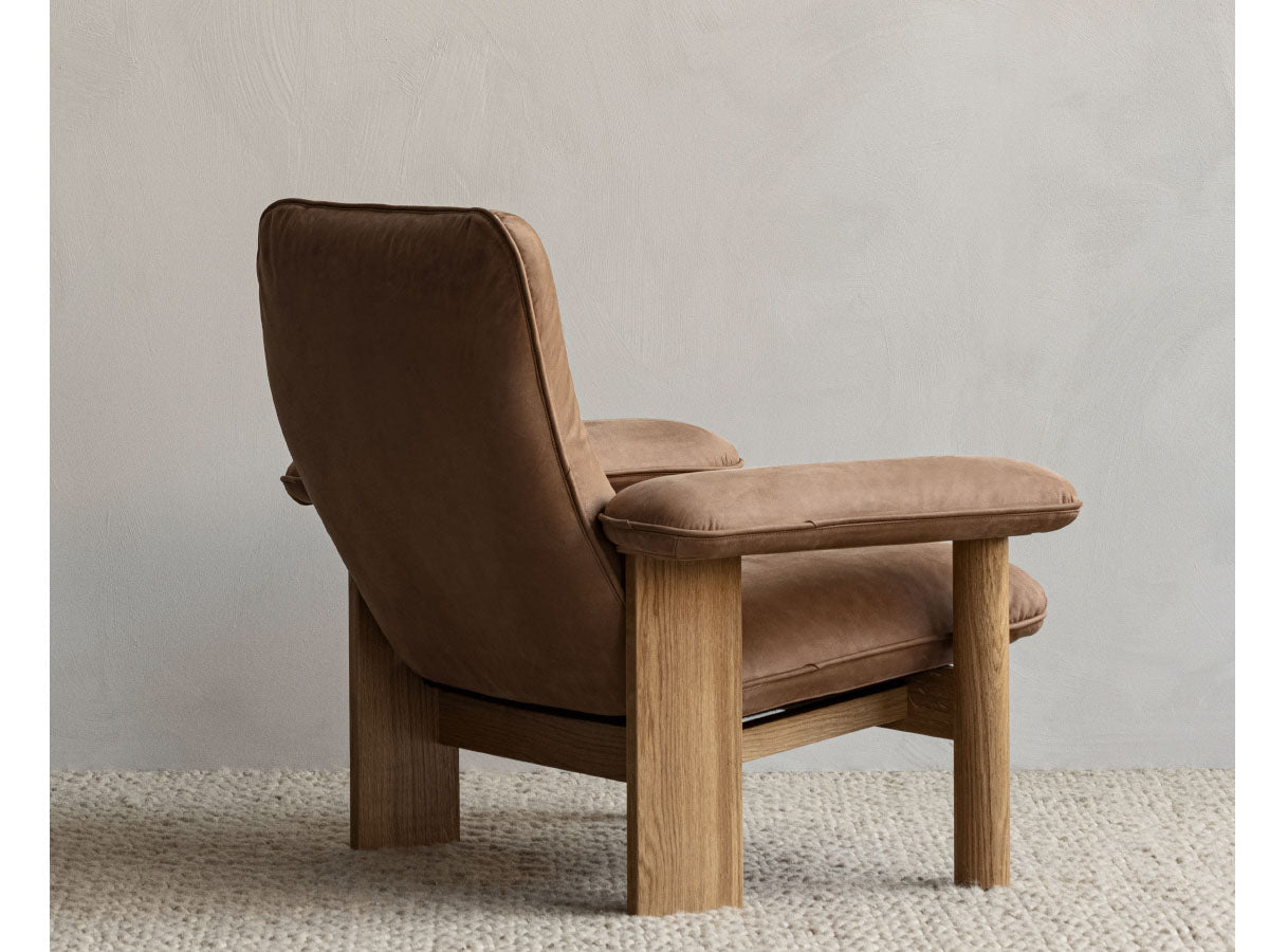 Audo Copenhagen Brasilia Lounge Chair & Ottoman Oak