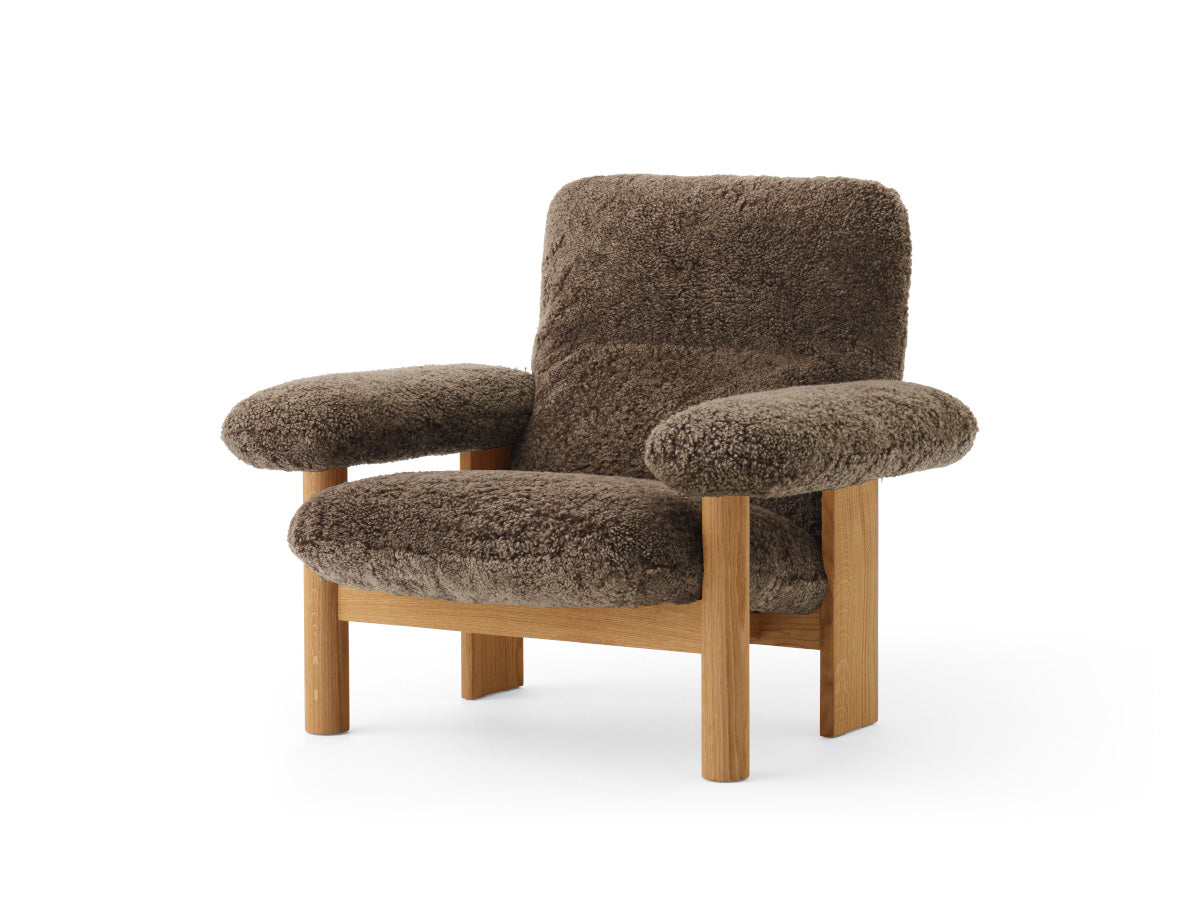 Audo Copenhagen Brasilia Lounge Chair & Ottoman Oak