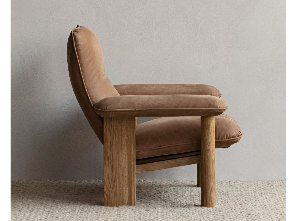 Audo Copenhagen Brasilia Lounge Chair & Ottoman Oak