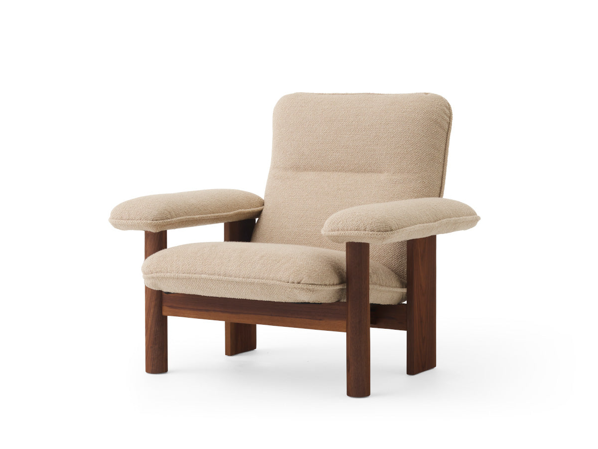 Audo Copenhagen Brasilia Lounge Chair &amp; Ottoman Walnut