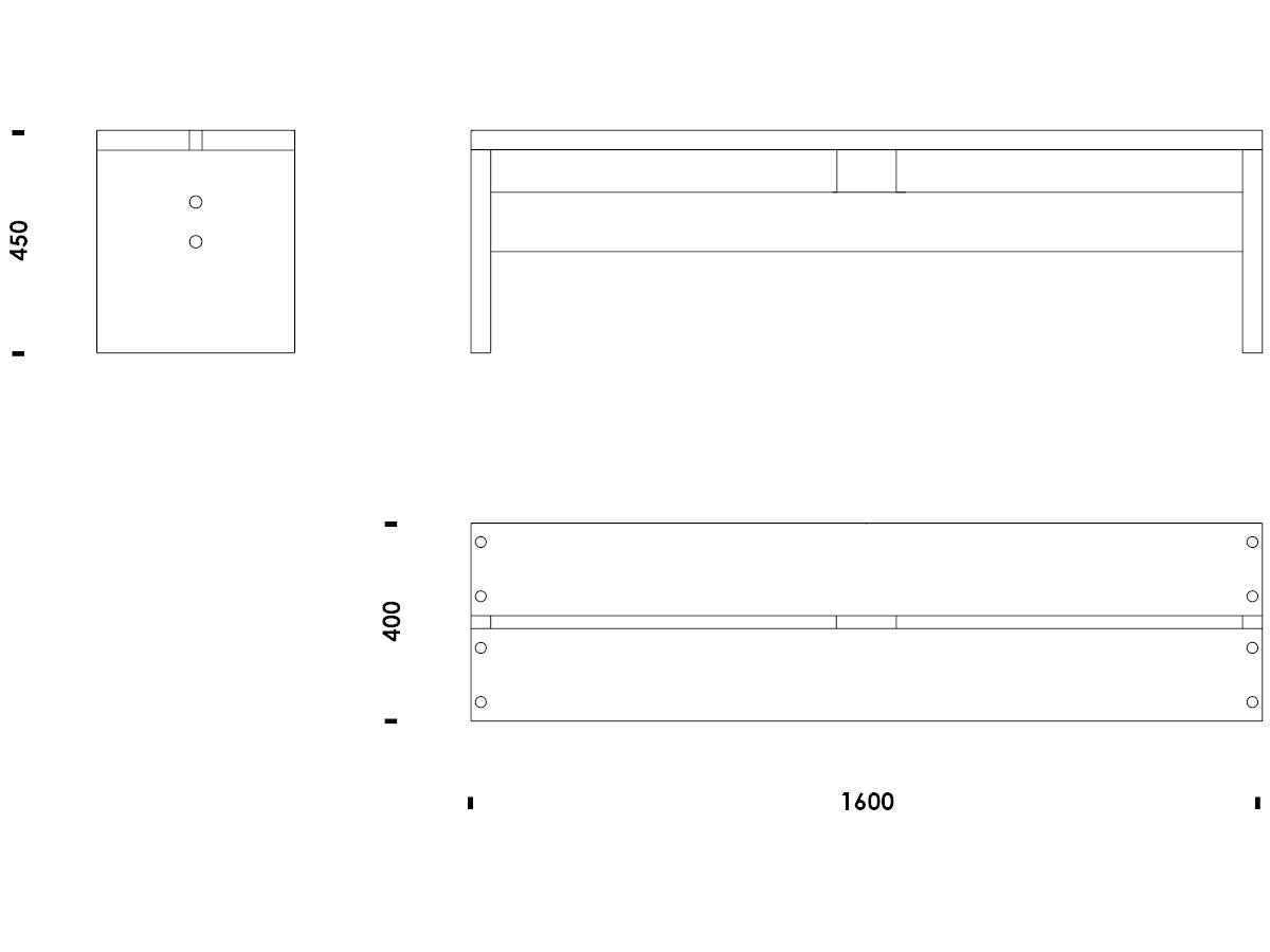 Normann Copenhagen Stretch Bench 160cm