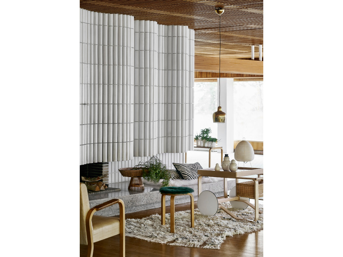 Artek A330S Golden Bell Suspension Light with Artek icons