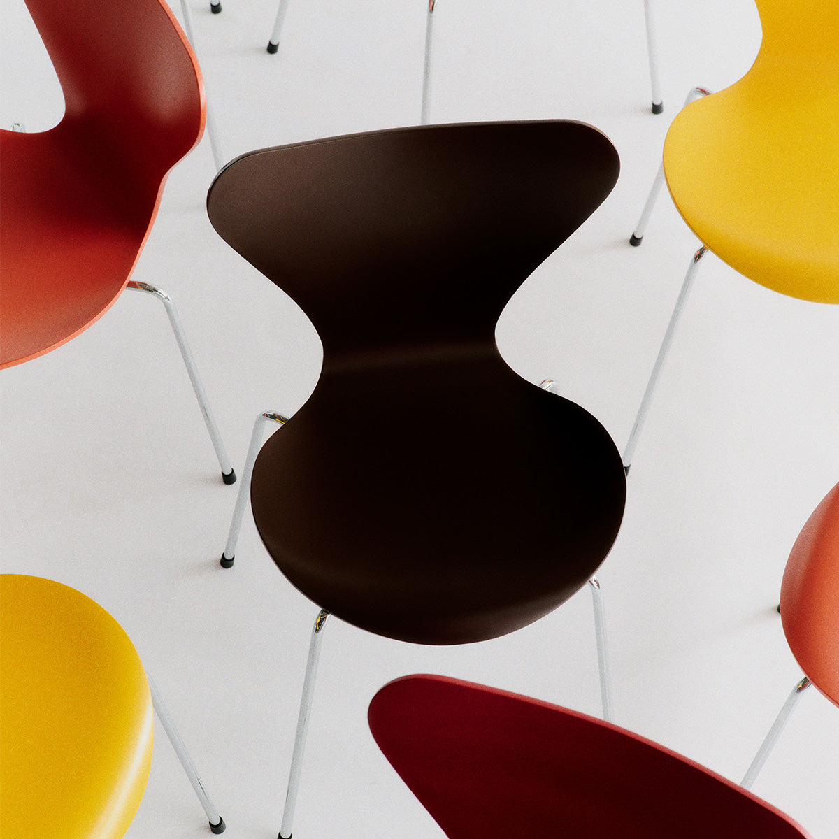 series 7 chairs in verner panton 100 years colours