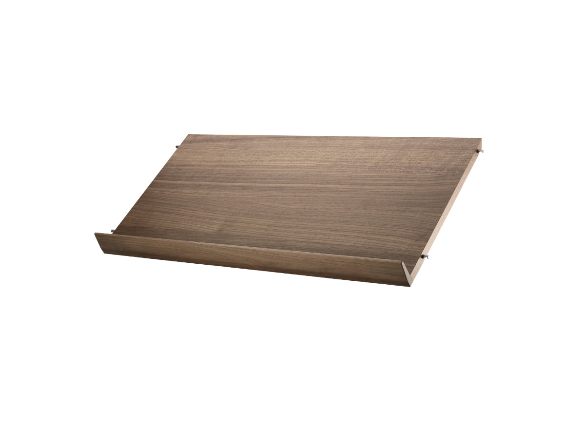 String Shelving - Magazine Shelf Wood - 78cm - Walnut - SALE