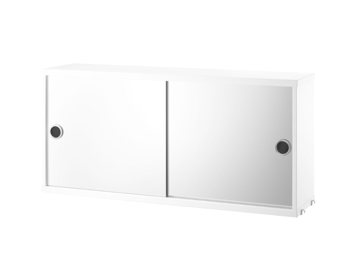 String Shelving - Sliding Door Mirror Cabinet