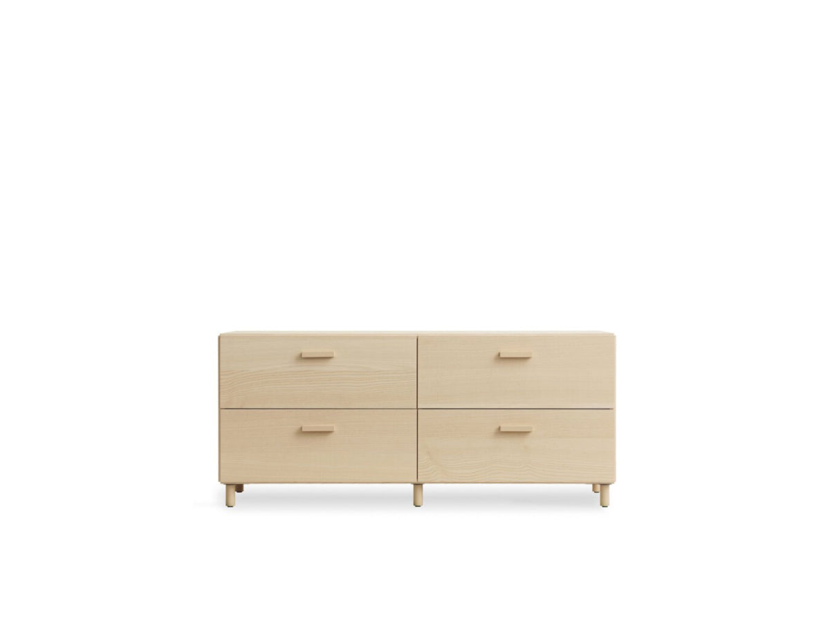 String Relief Chest of drawers low, leg base