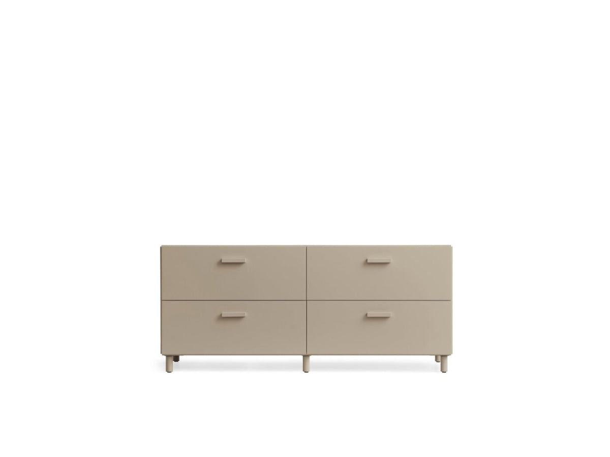 String Relief Chest of drawers low, leg base