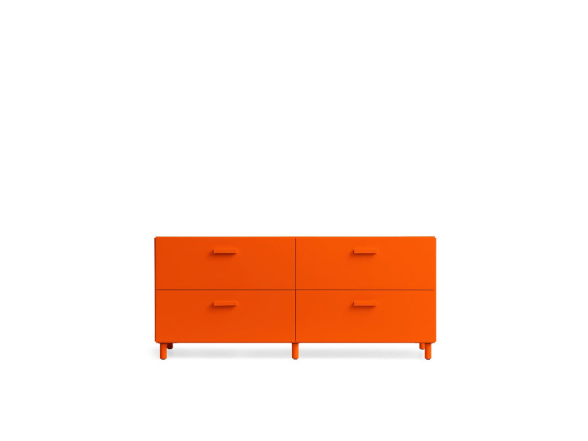 String Relief Chest of drawers low, leg base