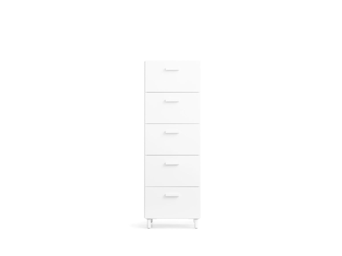 String Relief Chest of drawers tall, leg base