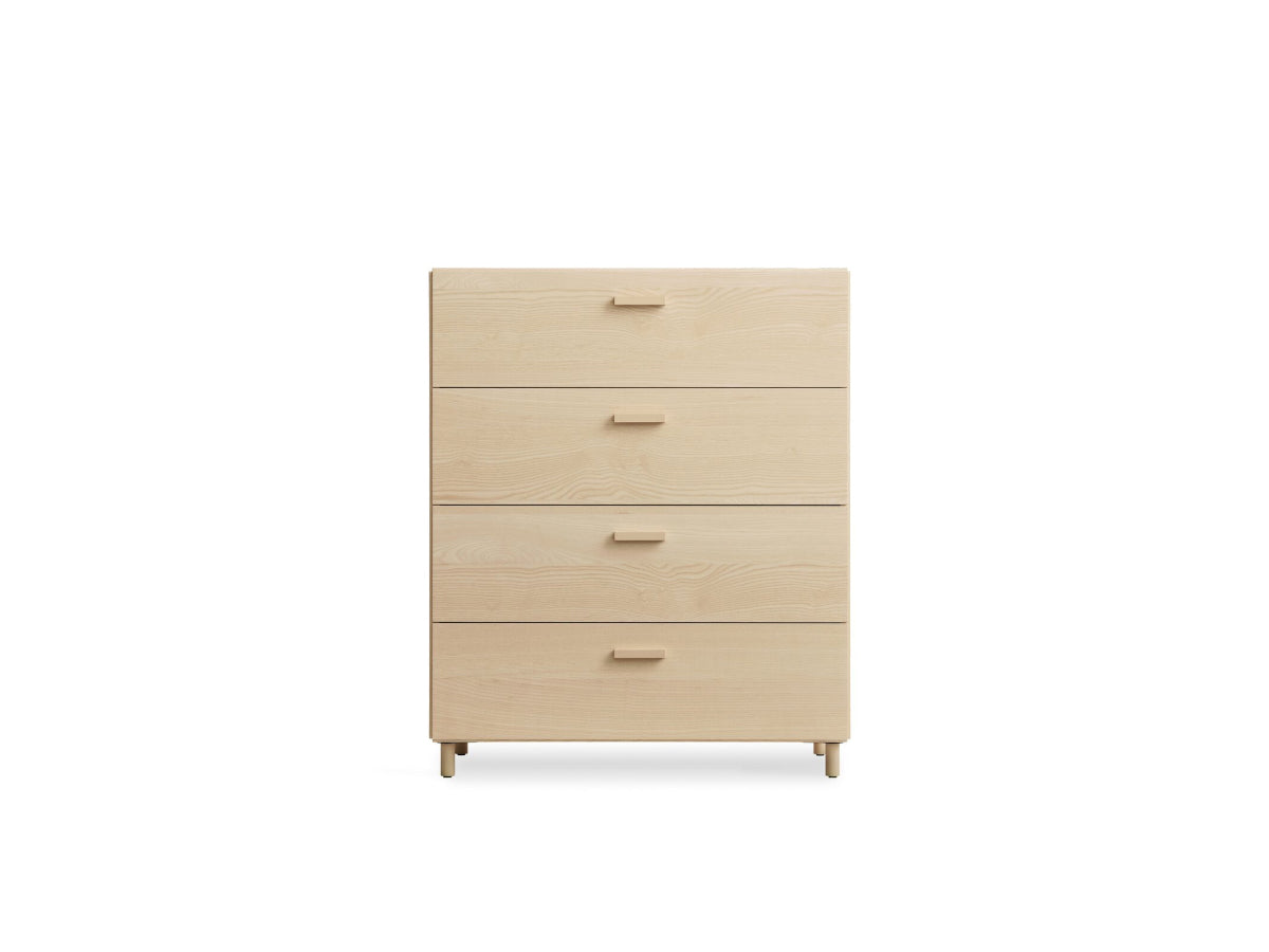 String Relief Chest of drawers wide, leg base