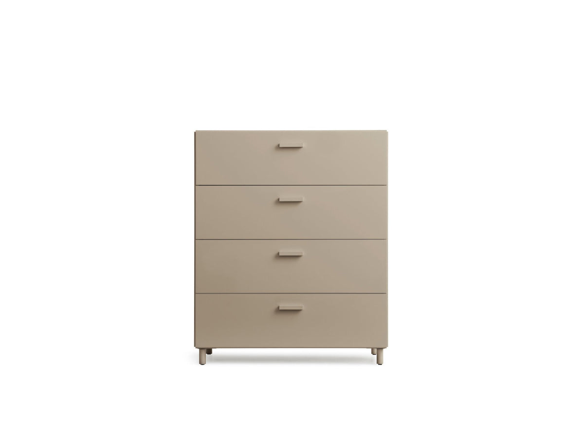 String Relief Chest of drawers wide, leg base