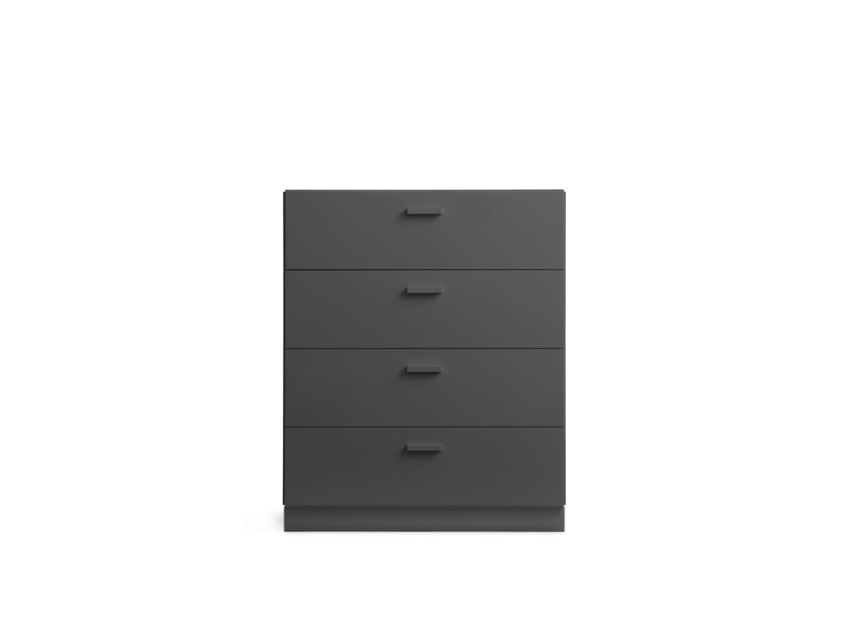 String Relief Chest of drawers wide, plinth base