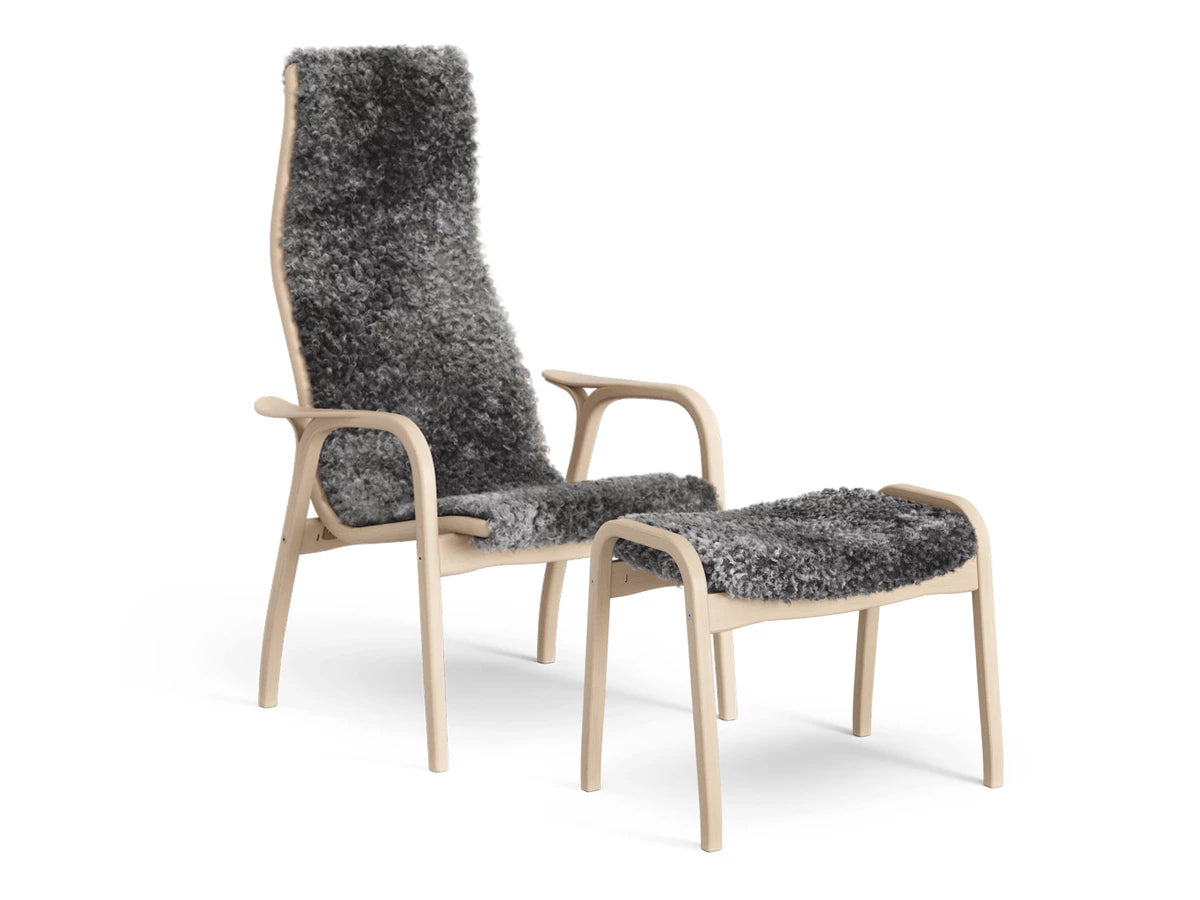 Swedese Lamino Chair & Ottoman - Sheepskin