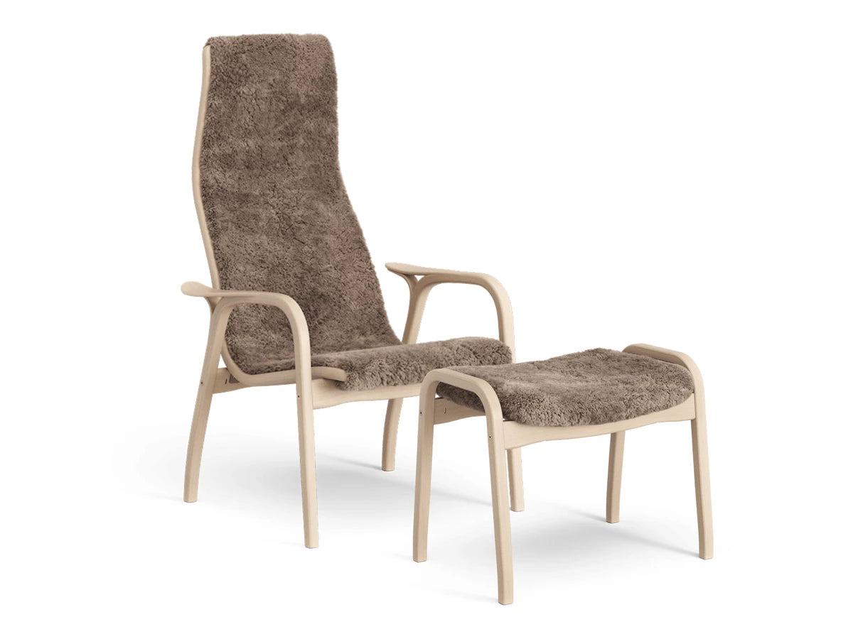 Swedese Lamino Chair & Ottoman - Sheepskin