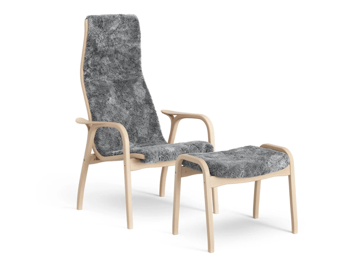 Swedese Lamino Chair & Ottoman - Sheepskin