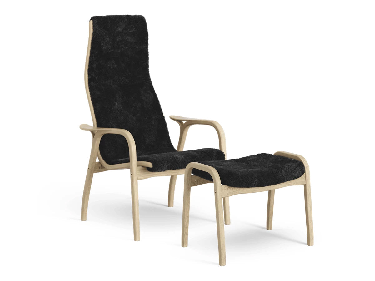 Swedese Lamino Chair & Ottoman - Sheepskin