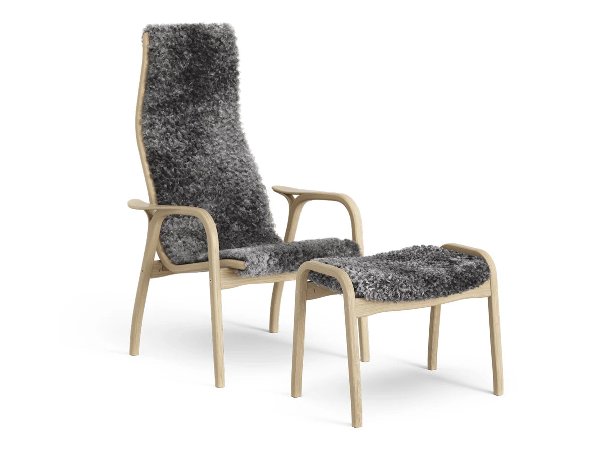 Swedese Lamino Chair & Ottoman - Sheepskin