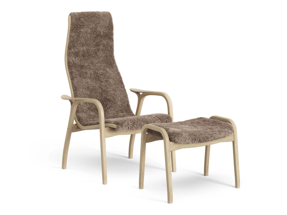 Swedese Lamino Chair & Ottoman - Sheepskin