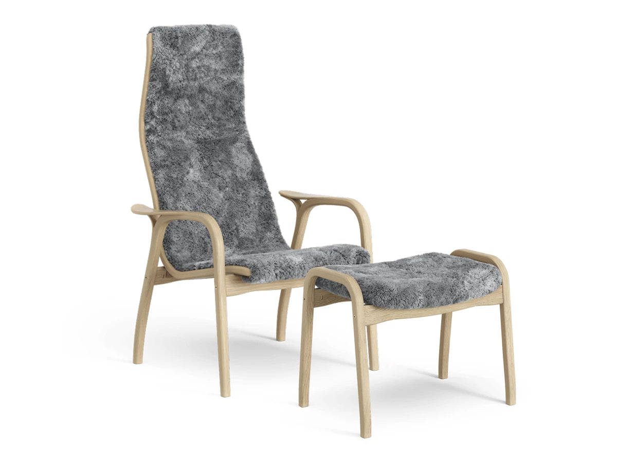 Swedese Lamino Chair & Ottoman - Sheepskin