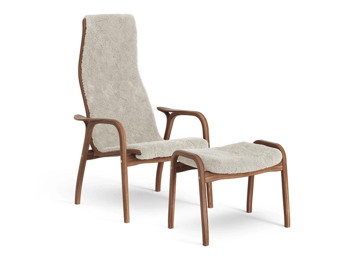 Swedese Lamino Chair & Ottoman - Sheepskin