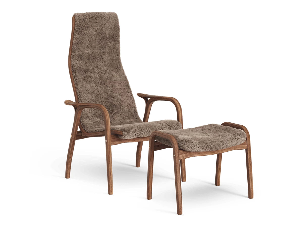 Swedese Lamino Chair & Ottoman - Sheepskin