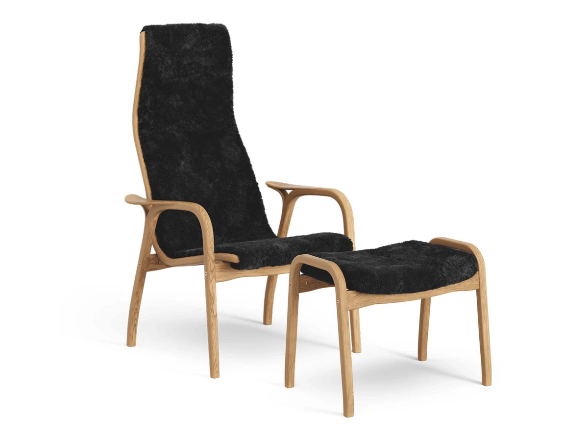 Swedese Lamino Chair & Ottoman - Sheepskin