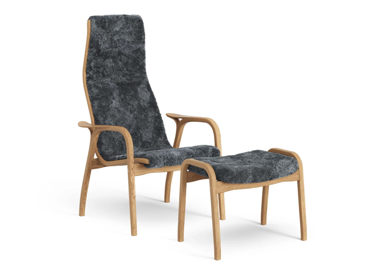 Swedese Lamino Chair & Ottoman - Sheepskin