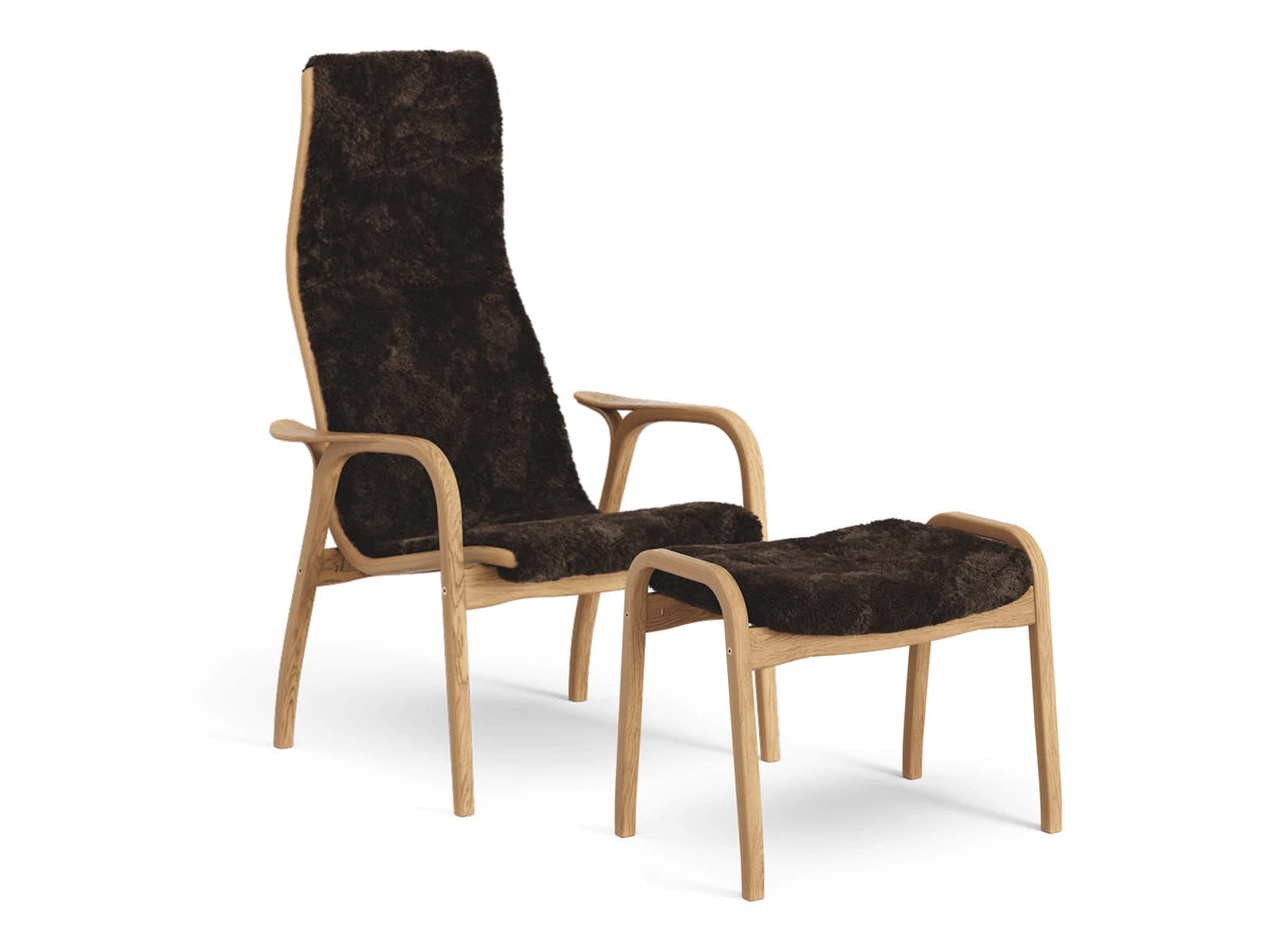 Swedese Lamino Chair & Ottoman - Sheepskin