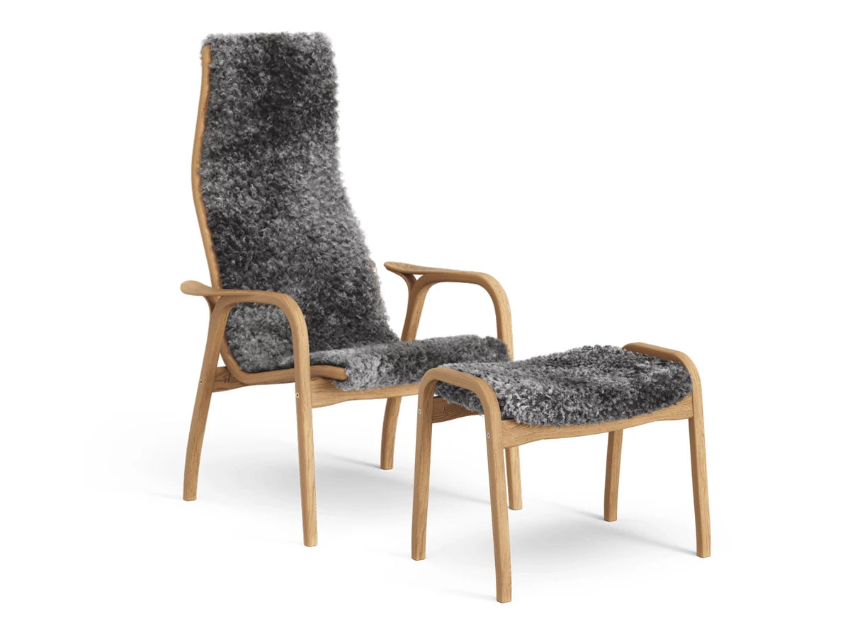 Swedese Lamino Chair & Ottoman - Sheepskin